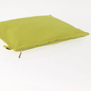 HERMES Bora Bora Pouch Canvas 3 Set Green Silver Auth 147270-5