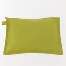 HERMES Bora Bora Pouch Canvas 3 Set Green Silver Auth 147270-9