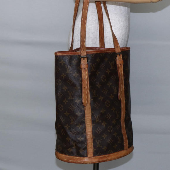 LOUIS VUITTON Monogram Bucket GM Shoulder Bag M42236 LV Auth 147272