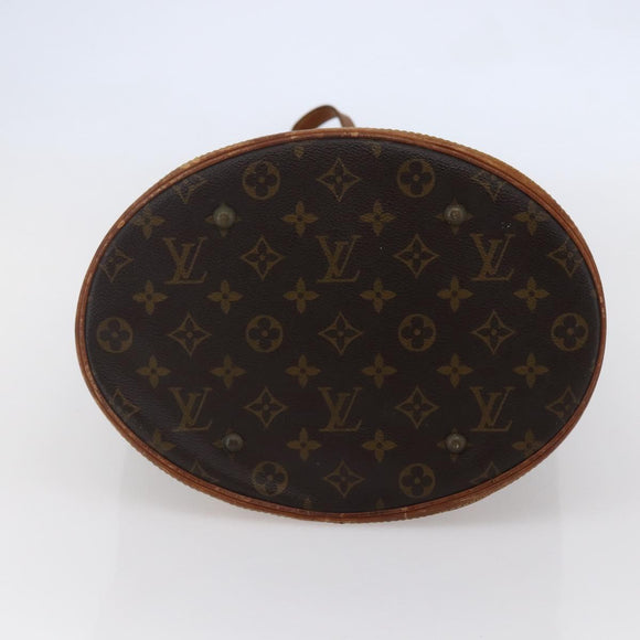 LOUIS VUITTON Monogram Bucket GM Shoulder Bag M42236 LV Auth 147272