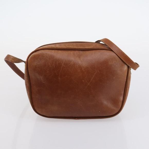 Salvatore Ferragamo Vala Shoulder Bag Leather 2 Set Brown Navy Auth 147275