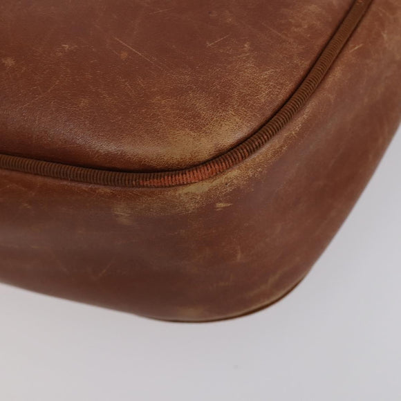 Salvatore Ferragamo Vala Shoulder Bag Leather 2 Set Brown Navy Auth 147275