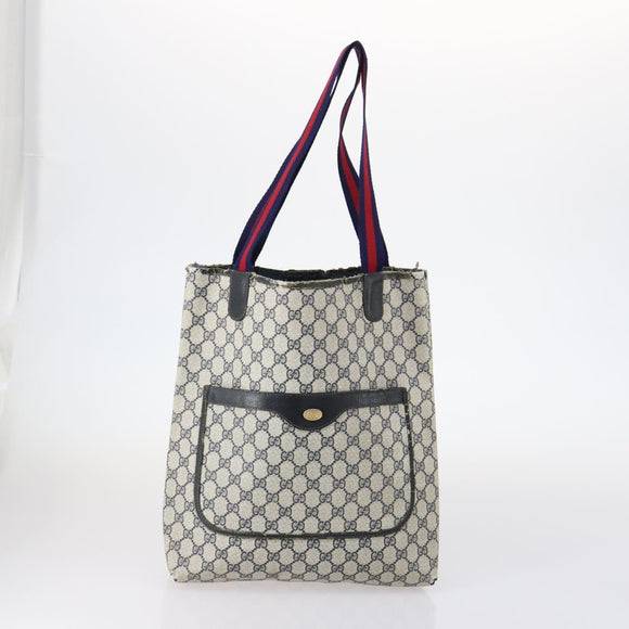 GUCCI Burberry PRADA Tote Bag PVC Nylon 3 Set Navy Beige Auth 147276