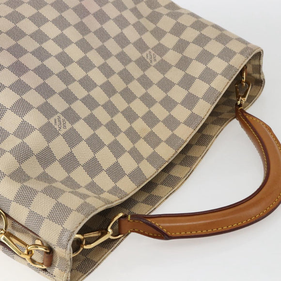 LOUIS VUITTON Damier Azur Sophie Shoulder Bag 2way N41216 LV Auth 147285A