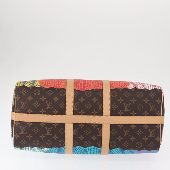 LOUIS VUITTON Yayoi Kusama Keepall Bandouliere 45 Bag M46441 LV Auth 147286SM