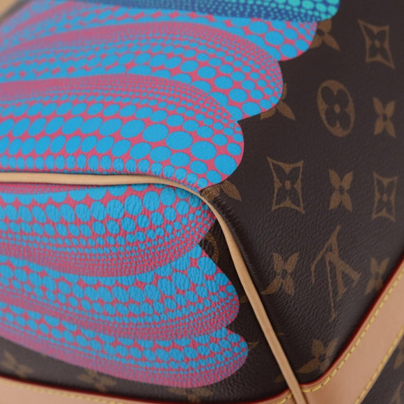 LOUIS VUITTON Yayoi Kusama Keepall Bandouliere 45 Bag M46441 LV Auth 147286SM