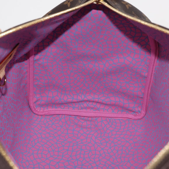 LOUIS VUITTON Yayoi Kusama Keepall Bandouliere 45 Bag M46441 LV Auth 147286SM