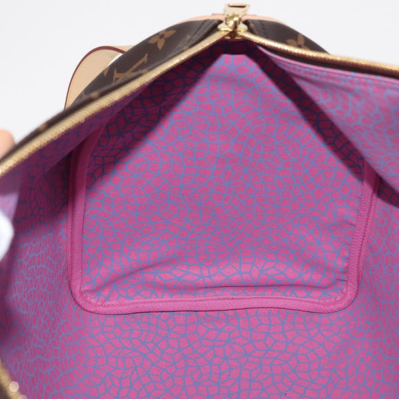 LOUIS VUITTON Yayoi Kusama Keepall Bandouliere 45 Bag M46441 LV Auth 147286SM