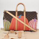 LOUIS VUITTON Yayoi Kusama Keepall Bandouliere 45 Bag M46441 LV Auth 147286SM-13