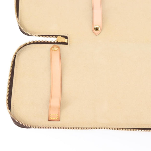 LOUIS VUITTON Monogram Etui 5 Cravat Necktie Case M47535 LV Auth 147323