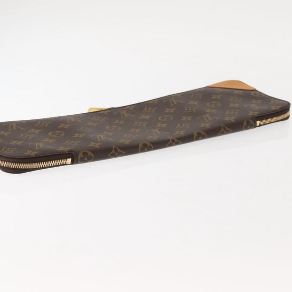 LOUIS VUITTON Monogram Etui 5 Cravat Necktie Case M47535 LV Auth 147323