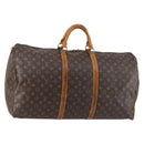 LOUIS VUITTON Monogram Keepall 60 Boston Bag M41422 LV Auth 147329-1