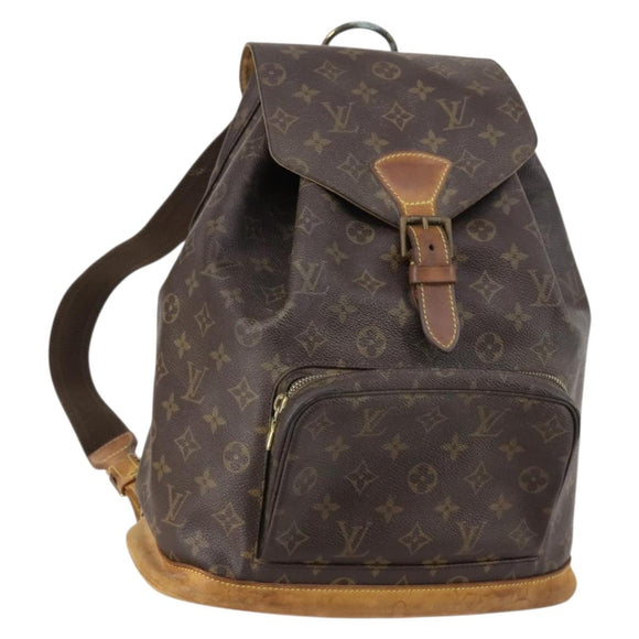 LOUIS VUITTON Monogram Montsouris GM Backpack M51135 LV Auth 147334
