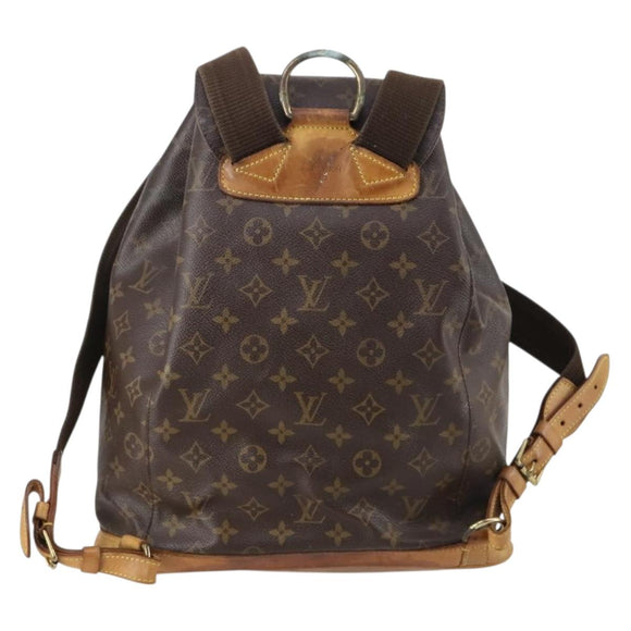 LOUIS VUITTON Monogram Montsouris GM Backpack M51135 LV Auth 147334