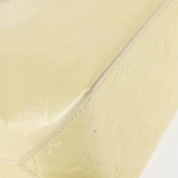 LOUIS VUITTON Monogram Vernis Reade PM Hand Bag Perle M91336 LV Auth 147341