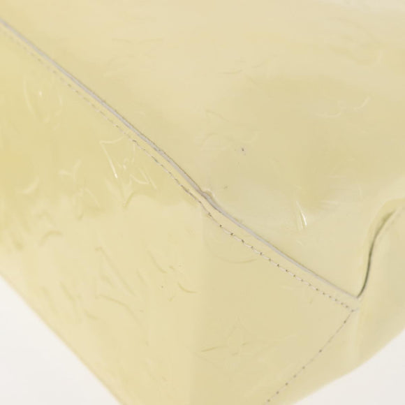 LOUIS VUITTON Monogram Vernis Reade PM Hand Bag Perle M91336 LV Auth 147341