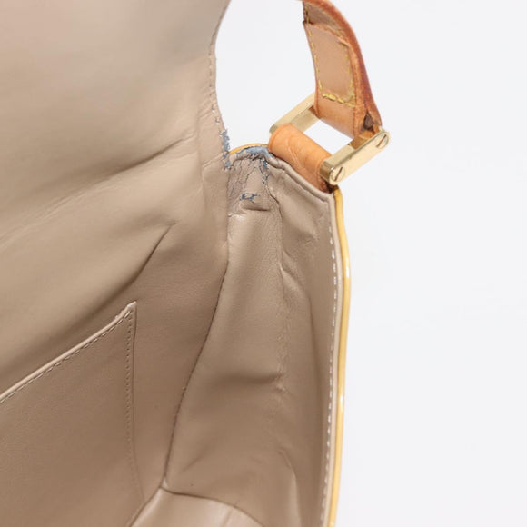 LOUIS VUITTON Monogram Vernis Thompson Street Bag Beige M91301 LV Auth 147342
