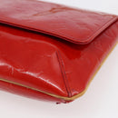 LOUIS VUITTON Monogram Vernis Thompson Street Bag Red Rouge M91094 Auth 147343-9