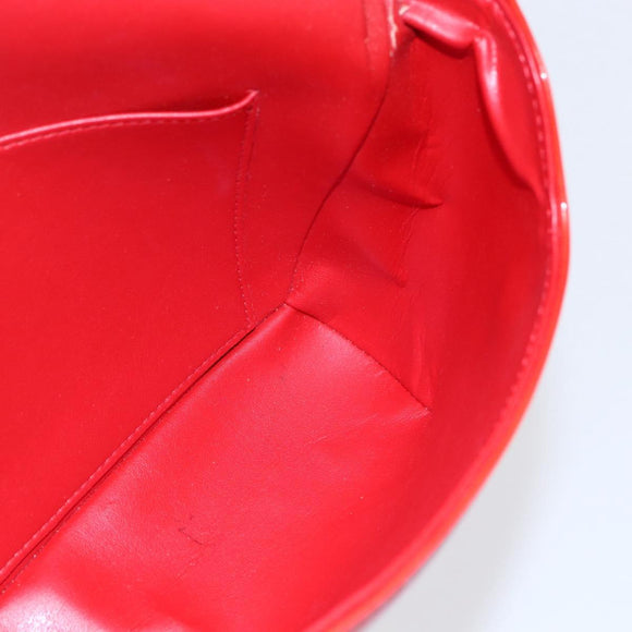 LOUIS VUITTON Monogram Vernis Thompson Street Bag Red Rouge M91094 Auth 147343