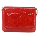 LOUIS VUITTON Monogram Vernis Thompson Street Bag Red Rouge M91094 Auth 147343-13