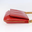 LOUIS VUITTON Monogram Vernis Thompson Street Bag Red Rouge M91094 Auth 147343-4