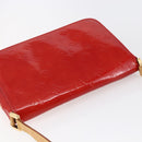 LOUIS VUITTON Monogram Vernis Thompson Street Bag Red Rouge M91094 Auth 147343-6