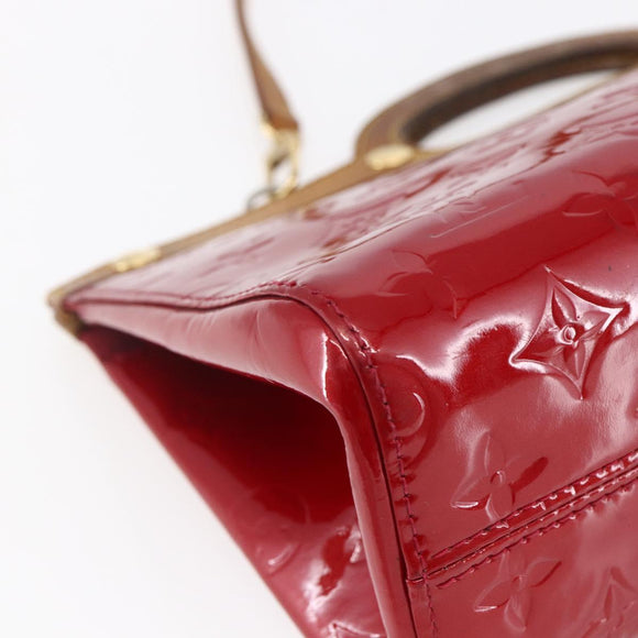 LOUIS VUITTON Monogram Vernis Roxbury Drive Bag Pomme D'amour M91987 Auth 147344