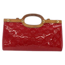 LOUIS VUITTON Monogram Vernis Roxbury Drive Bag Pomme D'amour M91987 Auth 147344-13