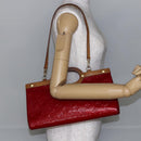 LOUIS VUITTON Monogram Vernis Roxbury Drive Bag Pomme D'amour M91987 Auth 147344-22