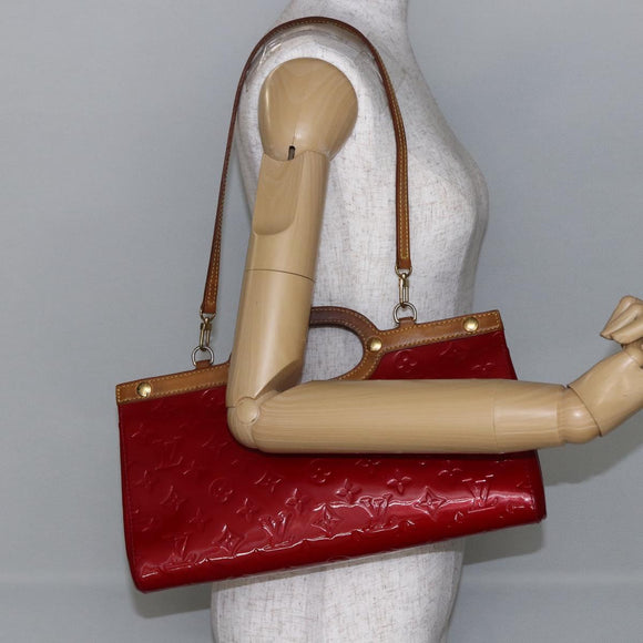 LOUIS VUITTON Monogram Vernis Roxbury Drive Bag Pomme D'amour M91987 Auth 147344