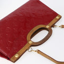 LOUIS VUITTON Monogram Vernis Roxbury Drive Bag Pomme D'amour M91987 Auth 147344-6