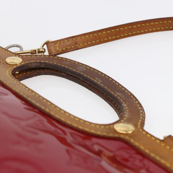 LOUIS VUITTON Monogram Vernis Roxbury Drive Bag Pomme D'amour M91987 Auth 147344