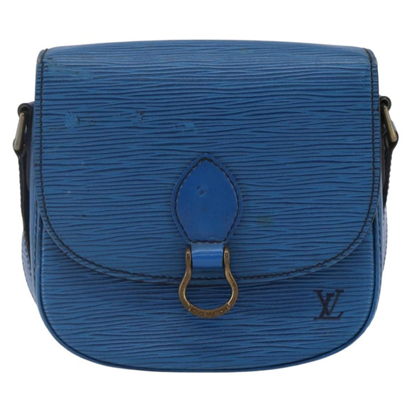 LOUIS VUITTON Epi Saint Cloud PM Shoulder Bag Blue M52195 LV Auth 147347