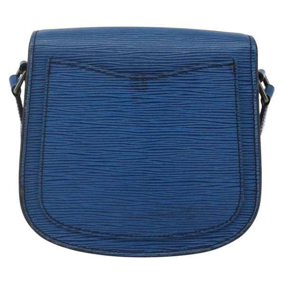 LOUIS VUITTON Epi Saint Cloud PM Shoulder Bag Blue M52195 LV Auth 147347
