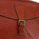 LOUIS VUITTON Epi Jeune Fille MM Shoulder Bag Kenya Brown M52153 LV Auth 147348-18