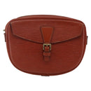 LOUIS VUITTON Epi Jeune Fille MM Shoulder Bag Kenya Brown M52153 LV Auth 147348-13