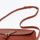 LOUIS VUITTON Epi Jeune Fille MM Shoulder Bag Kenya Brown M52153 LV Auth 147348-8