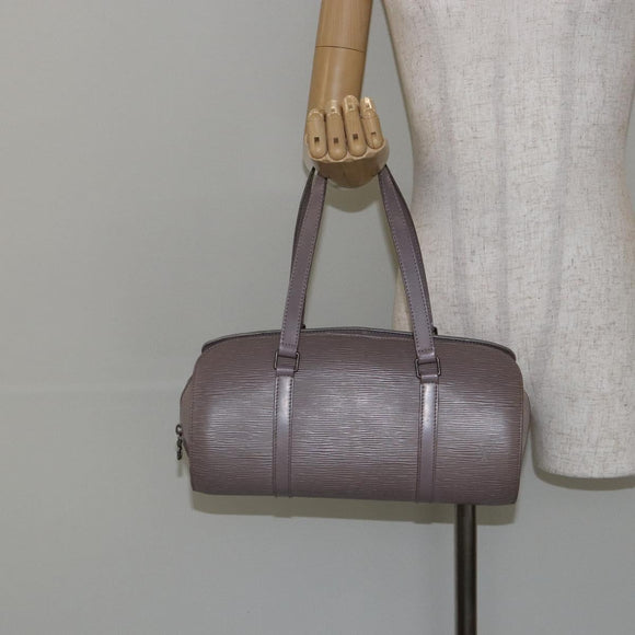 LOUIS VUITTON Epi Soufflot Hand Bag Lilac M5222B LV Auth 147349