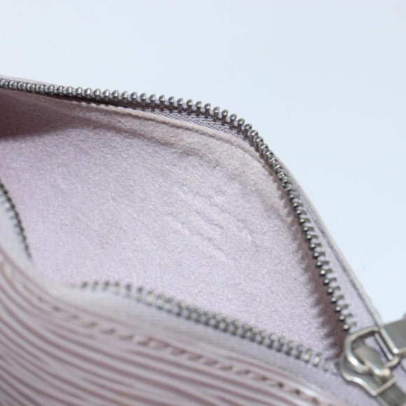 LOUIS VUITTON Epi Soufflot Pouch Lilac LV Auth 147350