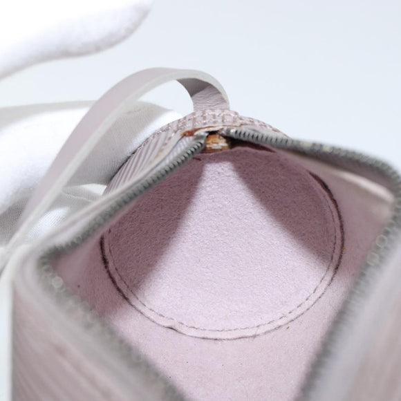 LOUIS VUITTON Epi Soufflot Pouch Lilac LV Auth 147350
