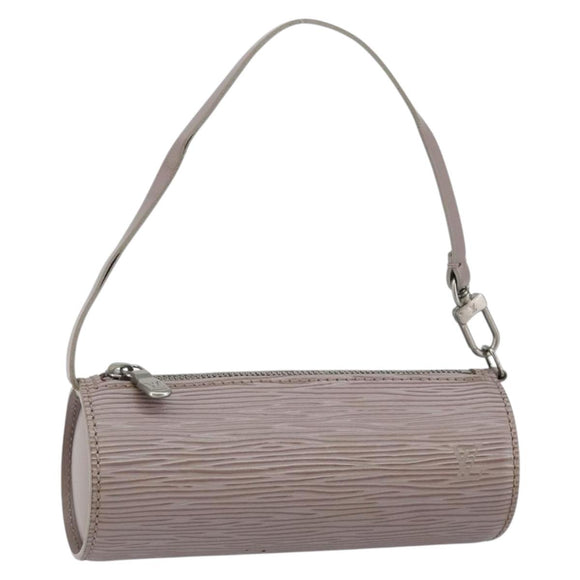 LOUIS VUITTON Epi Soufflot Pouch Lilac LV Auth 147350