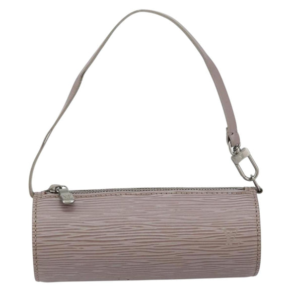 LOUIS VUITTON Epi Soufflot Pouch Lilac LV Auth 147350