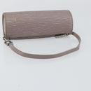 LOUIS VUITTON Epi Soufflot Pouch Lilac LV Auth 147350-7
