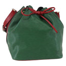 LOUIS VUITTON Epi Petit Noe Shoulder Bag By color Green Red M44147 Auth 147351-1
