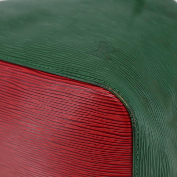 LOUIS VUITTON Epi Petit Noe Shoulder Bag By color Green Red M44147 Auth 147351