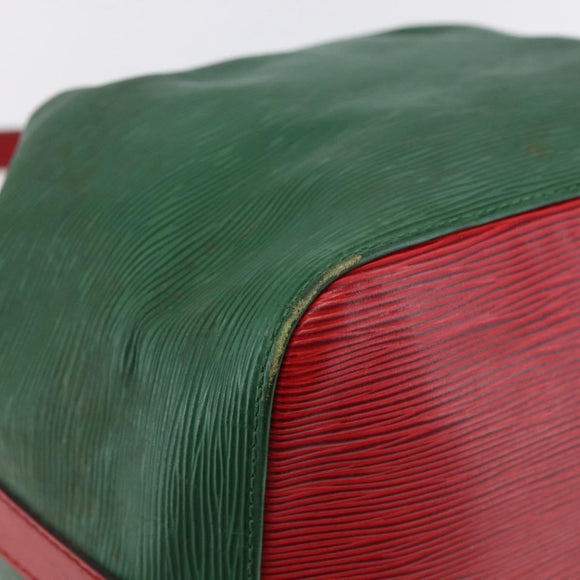 LOUIS VUITTON Epi Petit Noe Shoulder Bag By color Green Red M44147 Auth 147351