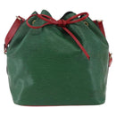 LOUIS VUITTON Epi Petit Noe Shoulder Bag By color Green Red M44147 Auth 147351-13