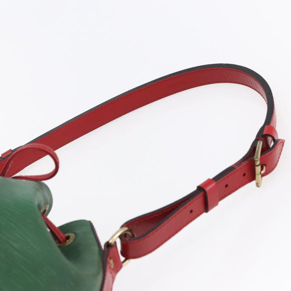 LOUIS VUITTON Epi Petit Noe Shoulder Bag By color Green Red M44147 Auth 147351