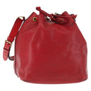 LOUIS VUITTON Epi Petit Noe Shoulder Bag Red M44107 LV Auth 147352-1
