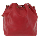 LOUIS VUITTON Epi Petit Noe Shoulder Bag Red M44107 LV Auth 147352-2